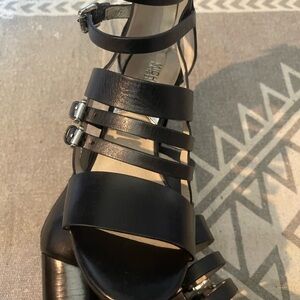 Michael Kors Black Strappy Heels